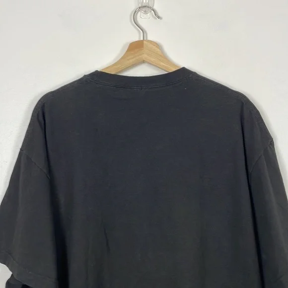 Alstyle T shirt men's size 2X Large short sleeve cotton black and white pullover - Picture 6 of 8